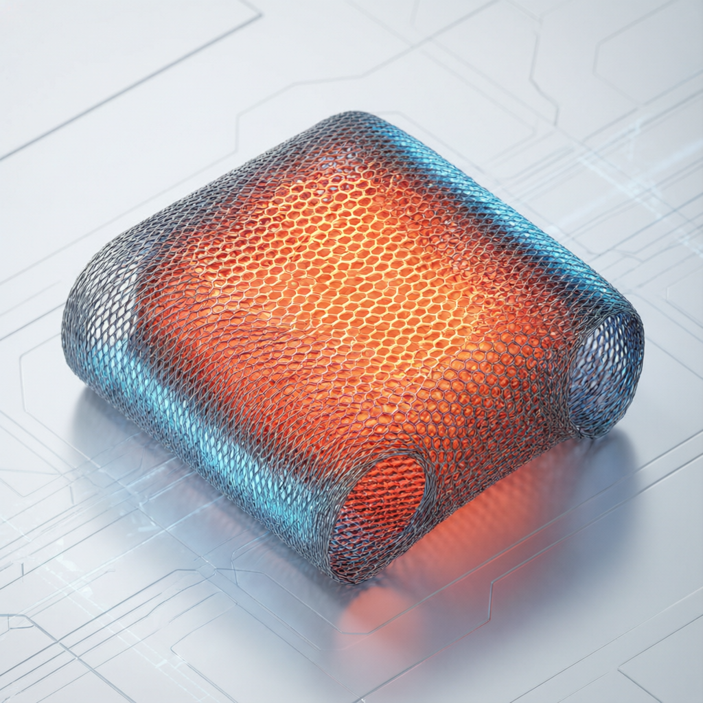 Mesh Coil heating element with 3x larger heating area