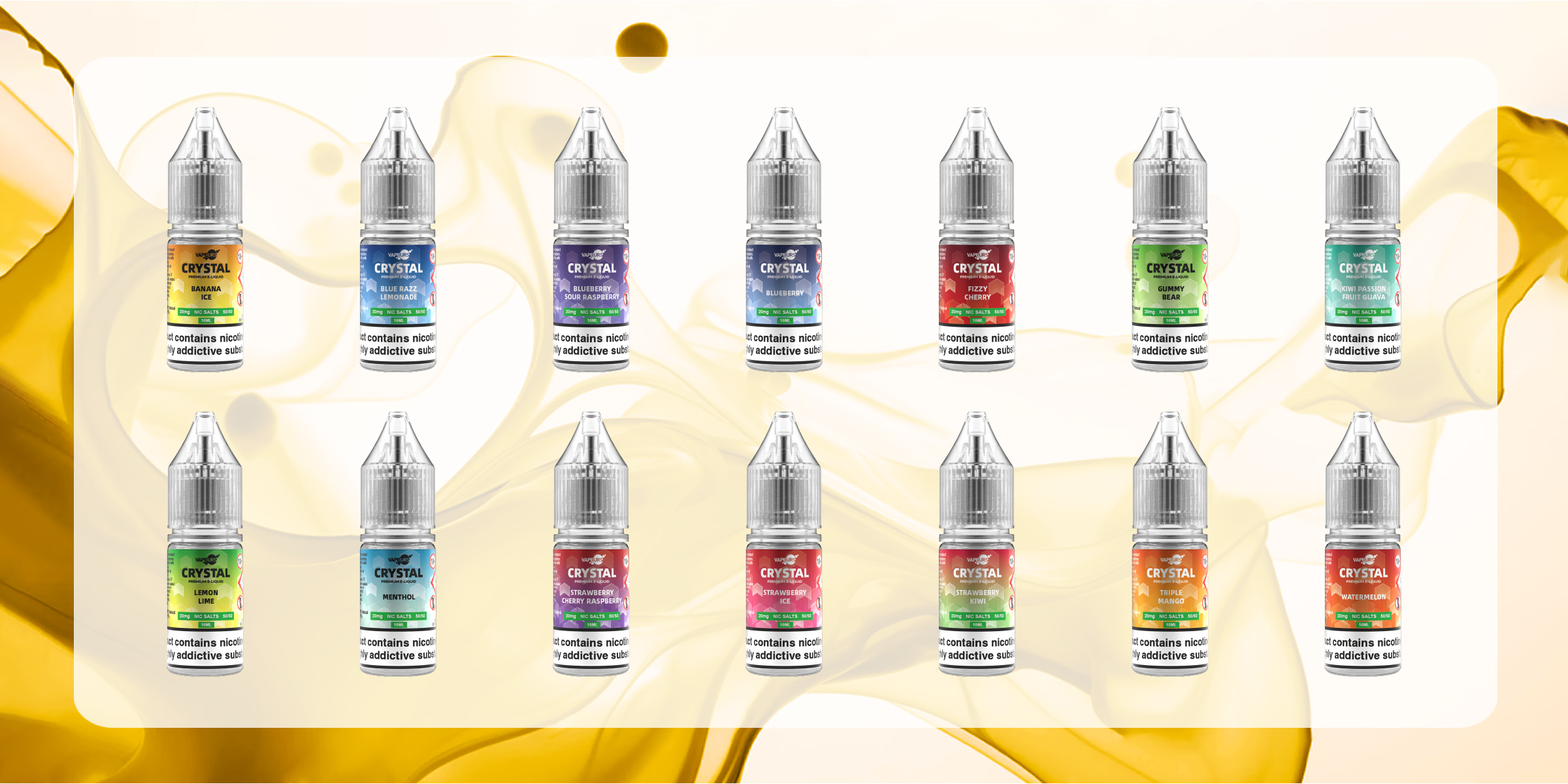 10ml product lineup